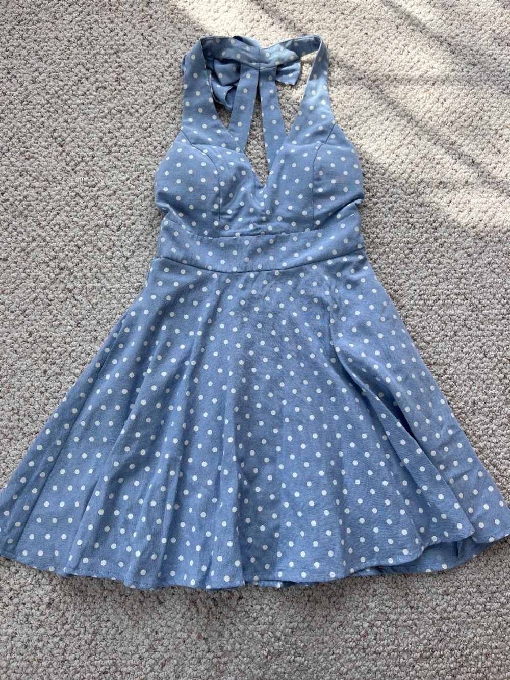 Blue Polka Dot Dress